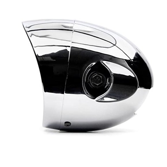 7" Chrome LED Motorcycle Headlight w/Side Mounting Running Light High/Lo Beam - Picture 3 of 5